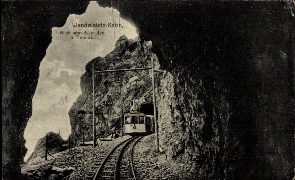 Ak Wendelsteinbahn, Tunnel, Bahn, Zahnradbahn