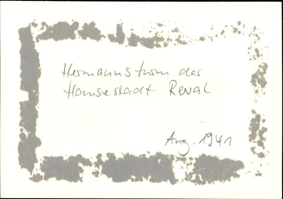 Photo Heinrich Hoffmann, Tallinn Reval Estonia, Hermannsturm, German advance, August 1941