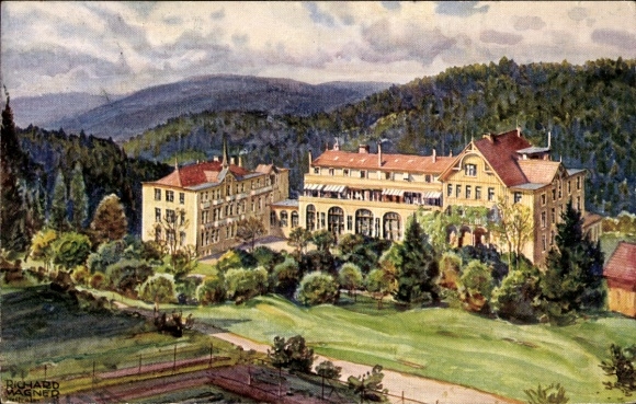 Künstler Ak Wagner, Richard, Clausthal Zellerfeld, Das Johanneser Kurhaus