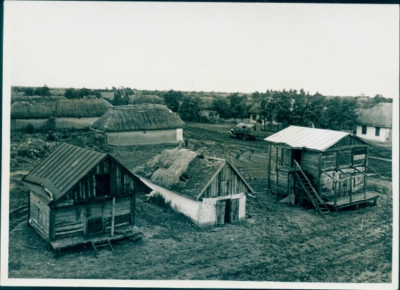 Photo Ukraine, workshop yard, kolkhoz, Wehrmacht, II WW