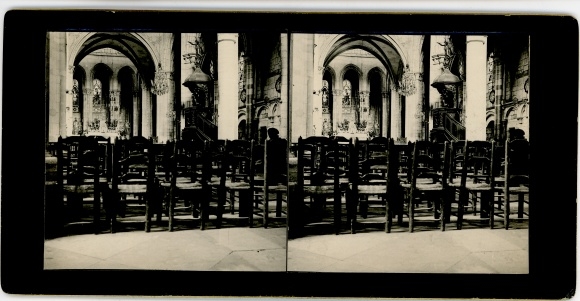 Stereo photo Clamecy Nièvre, Eglise Saint Martin