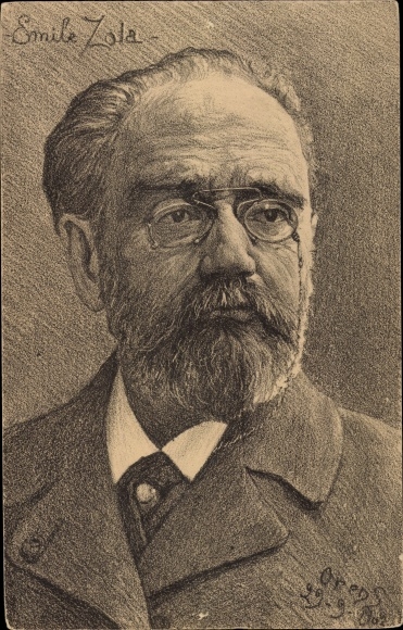 Artist PC Emile Zola, portrait