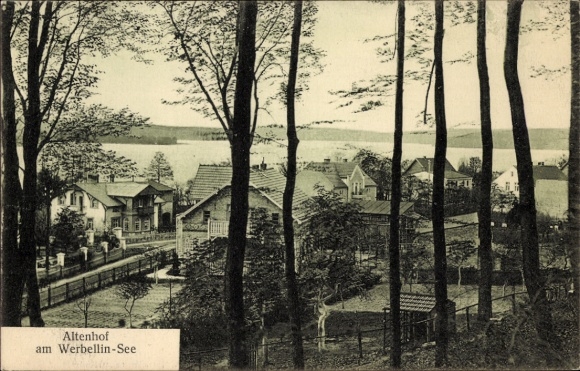 Postcard Altenhof Schorfheide am Werbellinsee, partial view