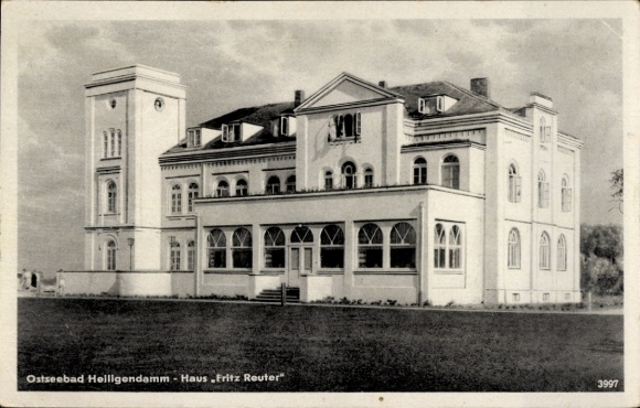 Postcard Seebad Heiligendamm Bad Doberan, Haus Fritz Reuter, Ostseebad Helligendamm, building with towers
