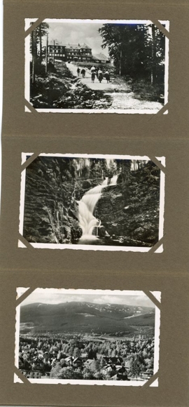 12 old photos from the western part of the Giant Mountains, in a matching album, various views