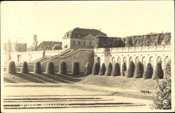 Ansichtkaart Großsedlitz Heidenau in Saksen, stadsgedeelte, buitentrap