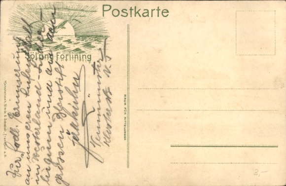 Postcard Island of Sylt in North Frisia, Frisian house, megalithic tomb in the background, landscape with meadow and W