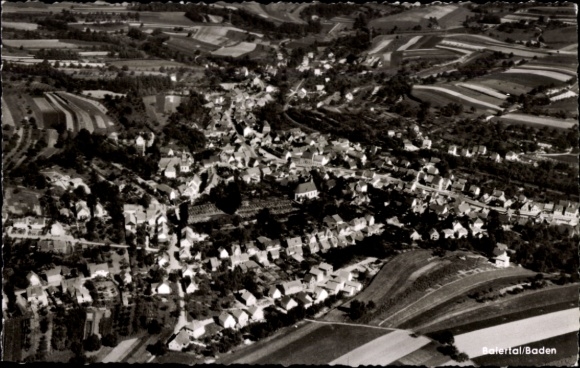 Ak Baiertal Wiesloch in Baden, Fliegeraufnahme