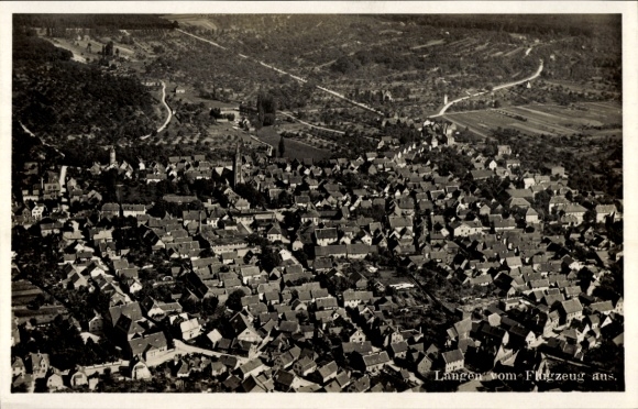 Ansichtkaart Langen in Hessen, luchtfoto