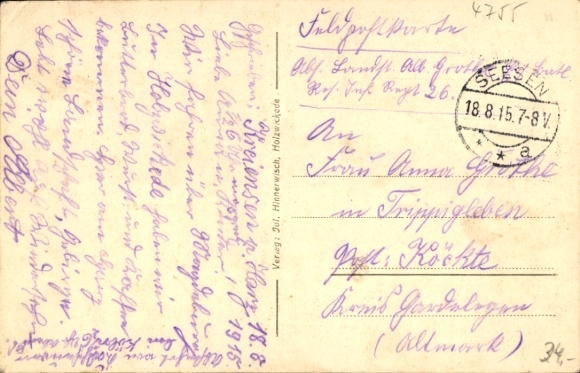 Postcard Holzwickede in the Ruhr area, train station, track side, railway underpass, Kaiserstraße