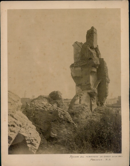 Photo Mendoza Argentina, ruins, earthquake 1861