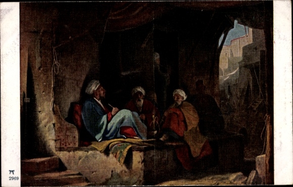 Artist PC Spitzweg, Carl, Turks in the coffee house, shisha