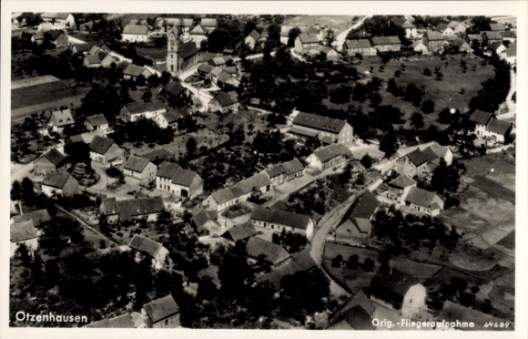 Postcard Otzenhausen Nonnweiler an der Saar, aerial photograph