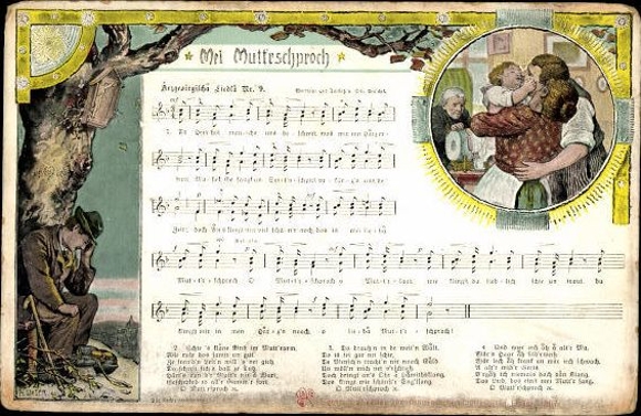 30 individual song cards, Anton Günther