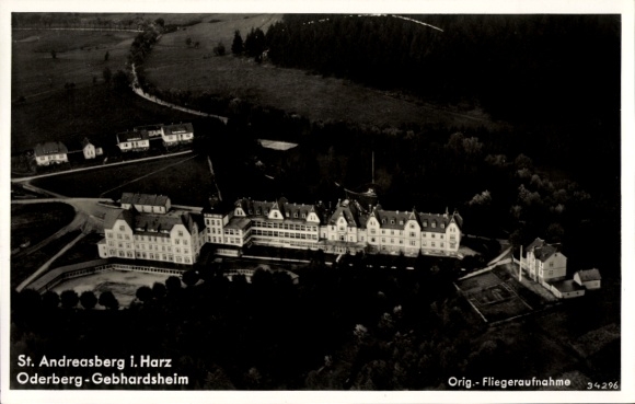 KP Sankt Andreasberg Braunlage w Górnym Harzu, Oderberg-Gebhardsheim, zdjęcie lotnicze