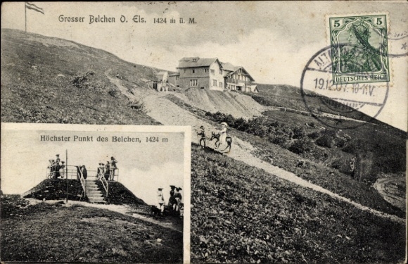 Postcard Soultz Sulz Alsace Haut Rhin, Großer Belchen