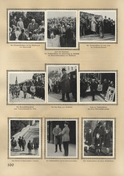 Hindenburg collector's picture album Dressler cigarette factory, Dresden 1933
