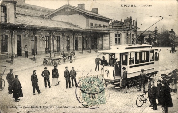 PC Épinal Lorraine Vosges, train station, tram