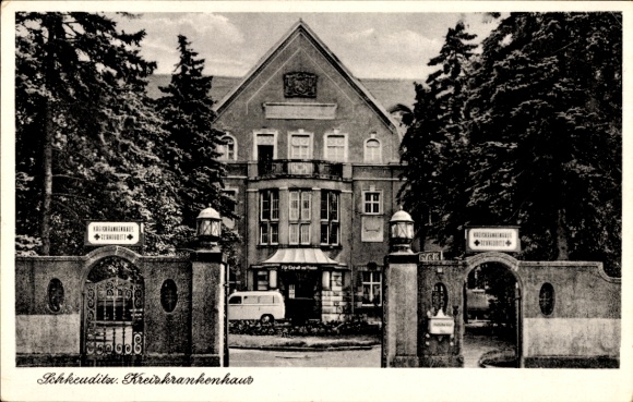 Ak Schkeuditz in Nordsachsen, Kreiskrankenhaus