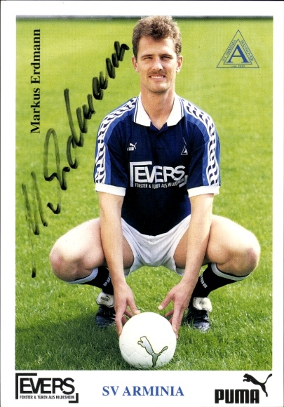 Autogrammkarte Fußballer Markus Erdmann, SV Arminia Hannover, Autogramm