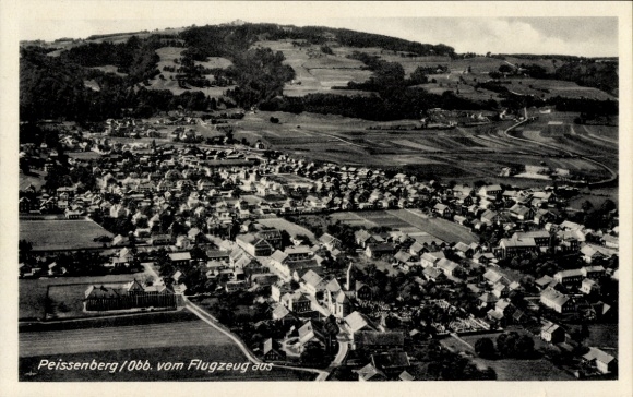 Ak Peissenberg Peißenberg in Oberbayern, Fliegeraufnahme