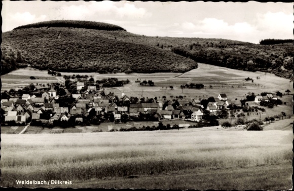 Postcard Weidelbach Haiger in Hesse, general view
