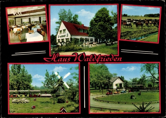 KP Dülmen w Münsterland, dom Waldfrieden w parku dzikich zwierząt