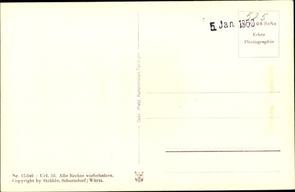 Postcard Bad Säckingen on the High Rhine, aerial photograph