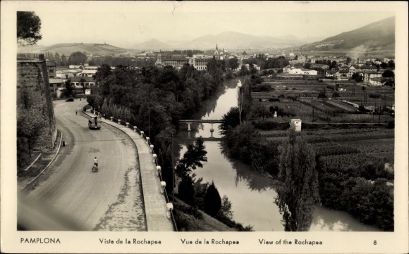 Postcard Rochapea Pamplona Navarra, Panorama