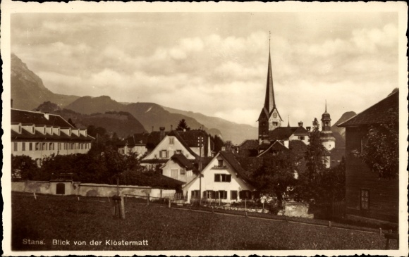 KP Stans Kanton Nidwalden, widok z Klostermatt