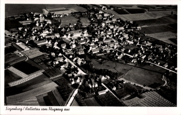 Postcard Siegenburg in Lower Bavaria, aerial photograph