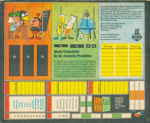 FRÖSI - 4/1977 timetable handicraft sheet