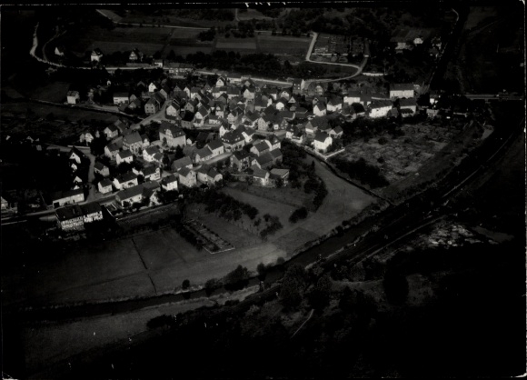 Foto Ort bei Dillenburg in Hessen, Fliegeraufnahme