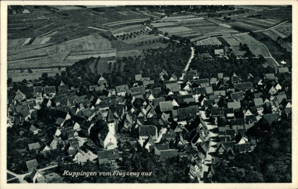 KP Kuppingen Herrenberg w Wirtembergii, zdjęcie lotnicze
