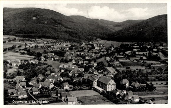 Ak Oberweiler Badenweiler im Schwarzwald, Luftaufnahme