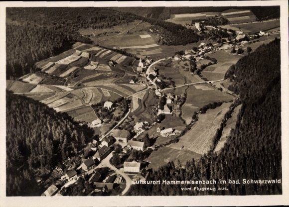 Ansichtkaart Hammereisenbach Bregenbach Vöhrenbach in Baden, luchtfoto