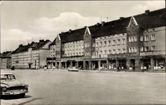 Postcard Wolgast in Mecklenburg Vorpommern, street scene