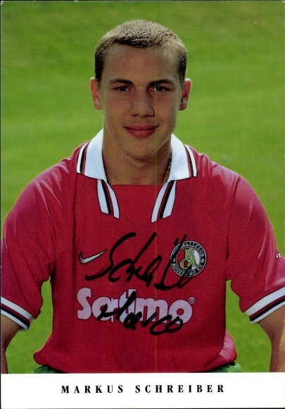 Autogrammkarte Fußballer Markus Schreiber, FC Augsburg, Autogramm