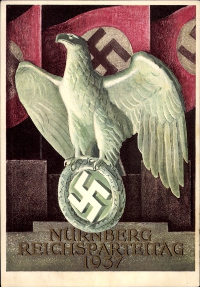 Artist Postcard Klein, Richard, Nazi Party Rally Nuremberg 1937