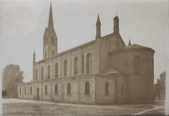 Original Foto Oberschlesien Zabrze (ehem. Hindenburg), Kirche St. Andreas, um 1900