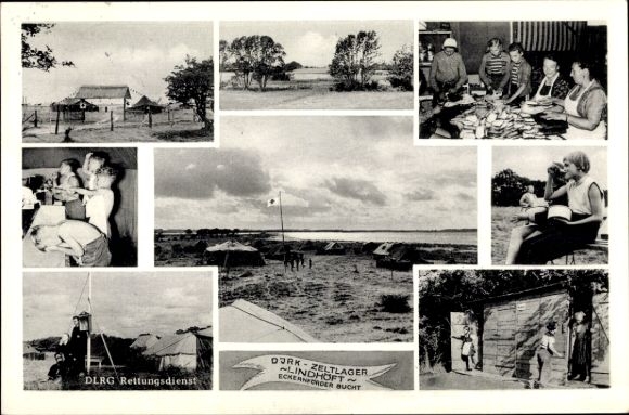 Ak Ostseebad Eckernförde, DJRK-Zeltlager