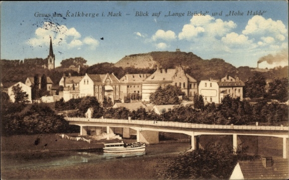 Ak Rüdersdorf bei Berlin, Kalkberge, Lange Brücke, Hohe Halde