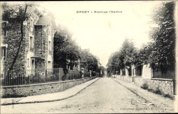 Ak Gagny Seine Saint Denis, Avenue Charles