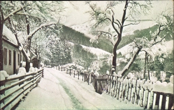 Postcard Lilienfeld in Lower Austria, Traisental, Winter, Vienna Prealps