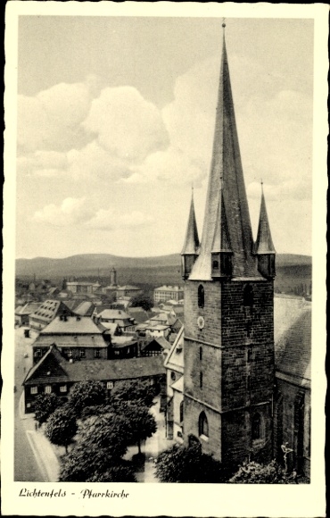 Ak Lichtenfels am Main Oberfranken, Pfarrkirche