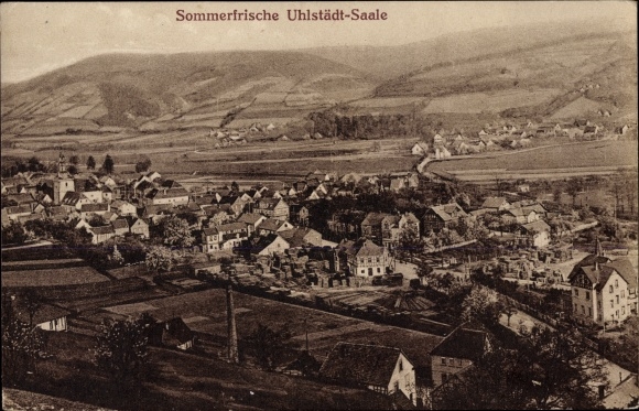 PC Uhlstädt Kirchhasel an der Saale, total view of the village