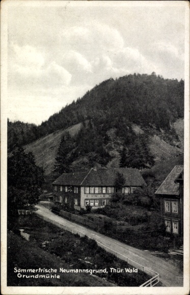 Ak Neumannsgrund Neuhaus am Rennweg Thüringen, Grundmühle