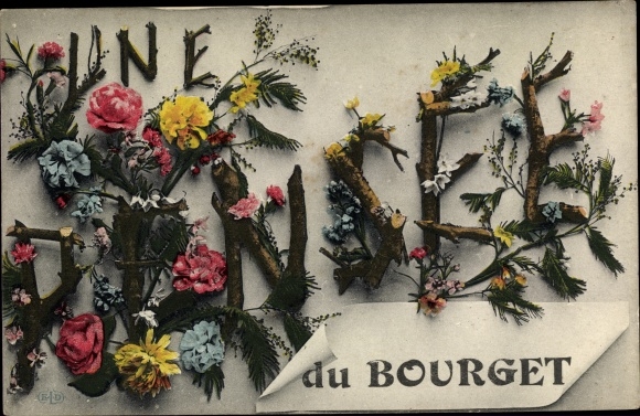 Letters PC Le Bourget Seine Saint Denis, Souvenir, Flowers