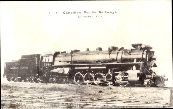 Ak Kanadische Eisenbahn, Canadian Pacific Railways, Locomotive 5918