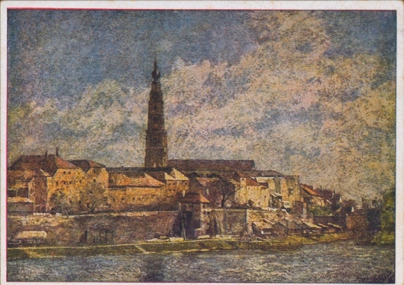Artist Postcard Schütz, H., Alt-Braunau, HDK No. 266